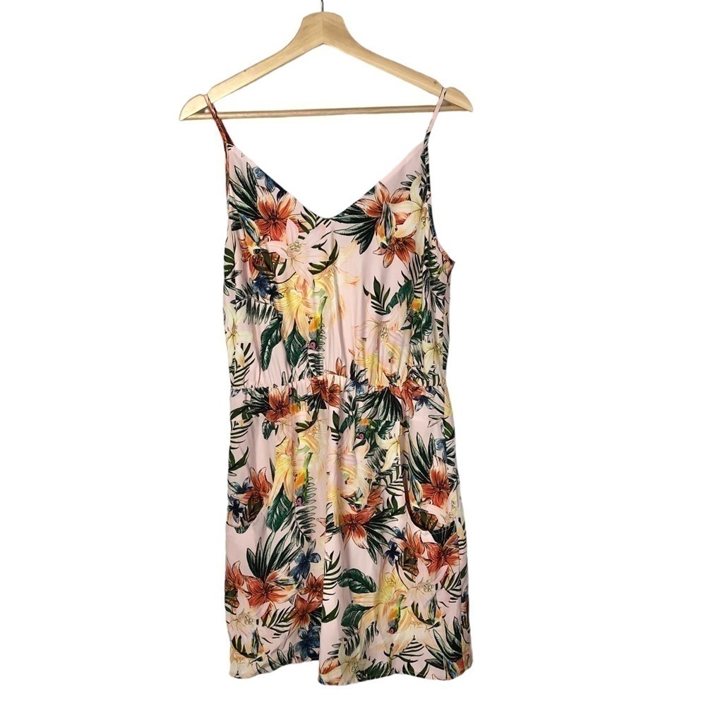 Amanda Uprichard Light‎ Pink Floral Silk Mini Dress M